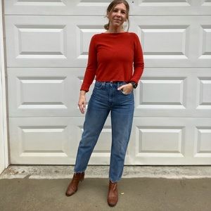Madewell High Rise mom jean